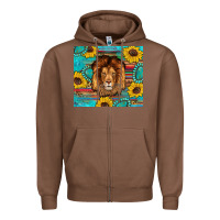 Chestnut western lion tumbler Zipper Hoodie - Artiststas