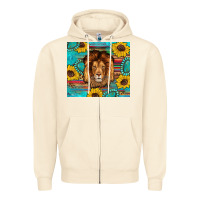 Sandshell western lion tumbler Zipper Hoodie - Artiststas