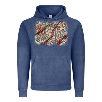 Vintage Denim Baseball leopard glitter background Vintage Hoodie - HowdyJamesFarm