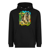 Black raccoon home is where the trash is Heavyweight Hoodie - BarkalooDesign