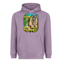 Lavender raccoon home is where the trash is Heavyweight Hoodie - BarkalooDesign