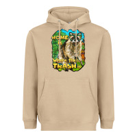 Mushroom raccoon home is where the trash is Heavyweight Hoodie - BarkalooDesign
