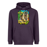 Plum raccoon home is where the trash is Heavyweight Hoodie - BarkalooDesign