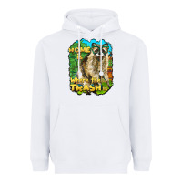 White raccoon home is where the trash is Heavyweight Hoodie - BarkalooDesign