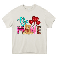 Cream valentine's day be mine tedybear Heavy Core Tee - RanaPortraitStore