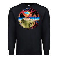Black coconut drink colorful leopard Premium Sweatshirt - BarkalooDesign