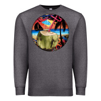 Charcoal Heather coconut drink colorful leopard Premium Sweatshirt - BarkalooDesign