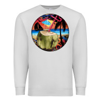 Dove Grey coconut drink colorful leopard Premium Sweatshirt - BarkalooDesign