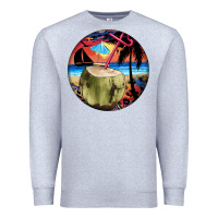 Heather Grey coconut drink colorful leopard Premium Sweatshirt - BarkalooDesign