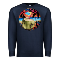 Navy coconut drink colorful leopard Premium Sweatshirt - BarkalooDesign