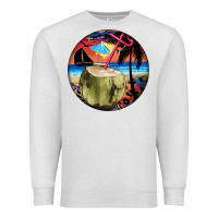 Oatmeal Heather coconut drink colorful leopard Premium Sweatshirt - BarkalooDesign