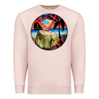 Pale Pink coconut drink colorful leopard Premium Sweatshirt - BarkalooDesign