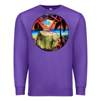 Purple coconut drink colorful leopard Premium Sweatshirt - BarkalooDesign
