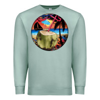 Seafoam coconut drink colorful leopard Premium Sweatshirt - BarkalooDesign