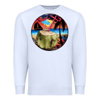 White coconut drink colorful leopard Premium Sweatshirt - BarkalooDesign