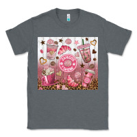 Charcoal Heather cafecito y chisme with leopard tumbler tbs Classic Tee - TumblerDesignByShophia