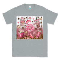 Heather Grey cafecito y chisme with leopard tumbler tbs Classic Tee - TumblerDesignByShophia