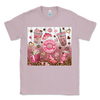 Lilac cafecito y chisme with leopard tumbler tbs Classic Tee - TumblerDesignByShophia