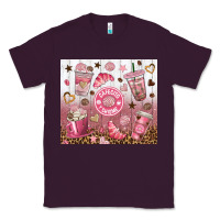 Plum cafecito y chisme with leopard tumbler tbs Classic Tee - TumblerDesignByShophia