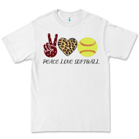 White Peace Love Softball Premium Tee - Bettercallsaul