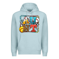 Blue Mist Baseball and Softball aunt leopard frame Premium Hoodie - LillyAllenDesigns