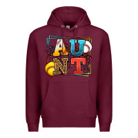 Burgundy Baseball and Softball aunt leopard frame Premium Hoodie - LillyAllenDesigns