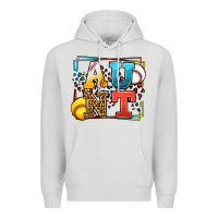 Dove Grey Baseball and Softball aunt leopard frame Premium Hoodie - LillyAllenDesigns