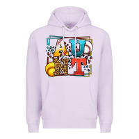 Lilac Baseball and Softball aunt leopard frame Premium Hoodie - LillyAllenDesigns