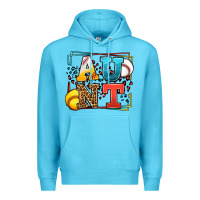 Ocean Blue Baseball and Softball aunt leopard frame Premium Hoodie - LillyAllenDesigns