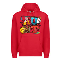 Red Baseball and Softball aunt leopard frame Premium Hoodie - LillyAllenDesigns