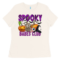 Bone Spooky babes club Ladies Tee - texasbilliewilder