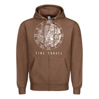Chestnut Time Travel Traveler Watch Vintage Clock Steampunk Gift Zipper Hoodie - longCreatives