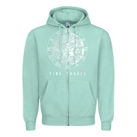 Seafoam Time Travel Traveler Watch Vintage Clock Steampunk Gift Zipper Hoodie - longCreatives