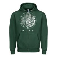 Sports Green Time Travel Traveler Watch Vintage Clock Steampunk Gift Zipper Hoodie - longCreatives