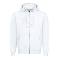 White Time Travel Traveler Watch Vintage Clock Steampunk Gift Zipper Hoodie - longCreatives