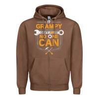 Chestnut Mens Grampy Funny Handyman Fix It Fathers Day Gift Zipper Hoodie - longCreatives