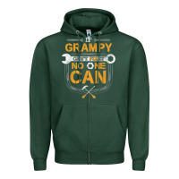 Sports Green Mens Grampy Funny Handyman Fix It Fathers Day Gift Zipper Hoodie - longCreatives