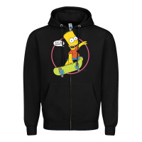 Black The Simpsons Bart Simpson Eat My Shorts Zipper Hoodie - longCreatives