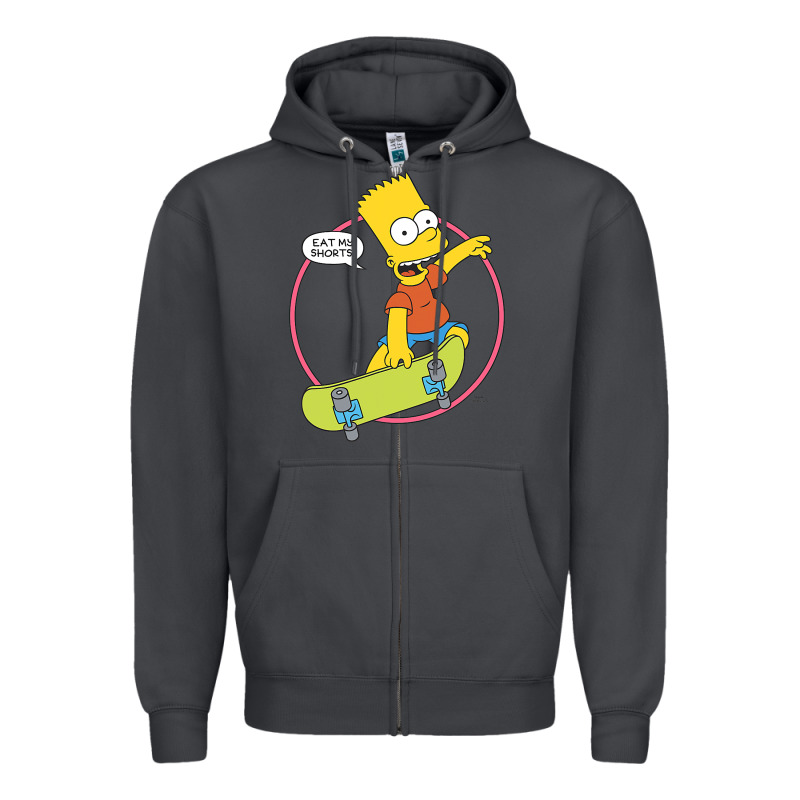 The Simpsons Bart Simpson Eat My Shorts Zipper Hoodie by longCreatives | Teevron