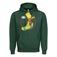 Sports Green The Simpsons Bart Simpson Eat My Shorts Zipper Hoodie - longCreatives