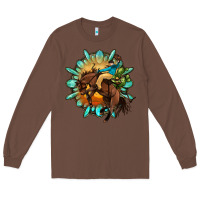 Chestnut gemstone cowboy Long Sleeve Tee - OliviaCreatesArt