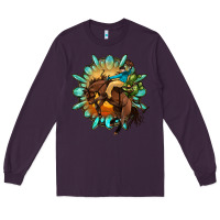 Plum gemstone cowboy Long Sleeve Tee - OliviaCreatesArt