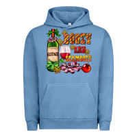 Pigment Pebble Blue boozy and schmoozy Urban Hoodie - AdoDesignShop