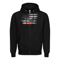 Black CH-47 Chinook Helicopter USA Flag Helicopter Pilot Gifts Zipper Hoodie - longCreatives
