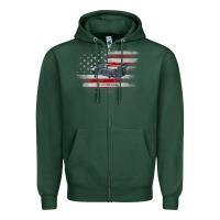 Sports Green CH-47 Chinook Helicopter USA Flag Helicopter Pilot Gifts Zipper Hoodie - longCreatives