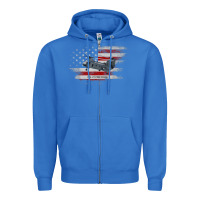 Ch-47 Chinook Helicopter Usa Flag Helicopter Pilot Gifts Zipper Hoodie | Teevron