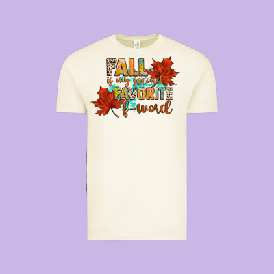 Fall Is My Second Favorite F Word Vintage Tee Designed By Cowgirlartshop