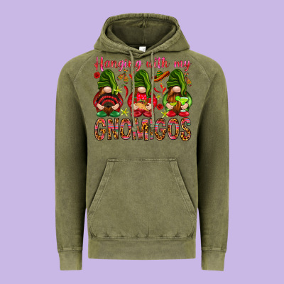 Hanging With My Gnomigos Mexico Vintage Hoodie Designed By Howdyjamesfarm