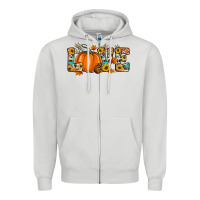 Dove Grey fall love Zipper Hoodie - Artiststas