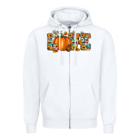 White fall love Zipper Hoodie - Artiststas
